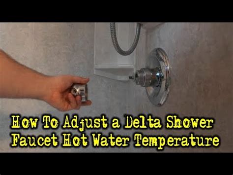 adjusting delta shower temperature|More.